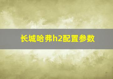 长城哈弗h2配置参数