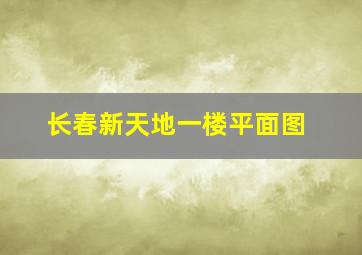 长春新天地一楼平面图