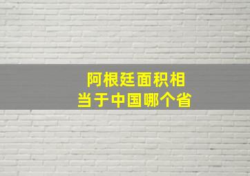 阿根廷面积相当于中国哪个省