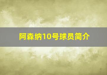 阿森纳10号球员简介