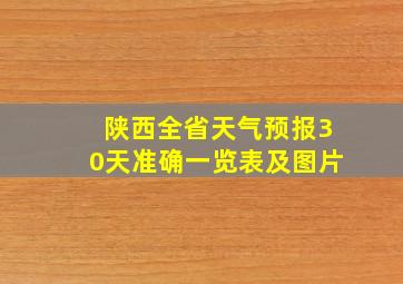 陕西全省天气预报30天准确一览表及图片