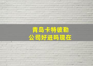 青岛卡特彼勒公司好进吗现在