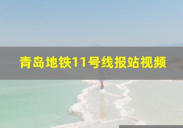 青岛地铁11号线报站视频