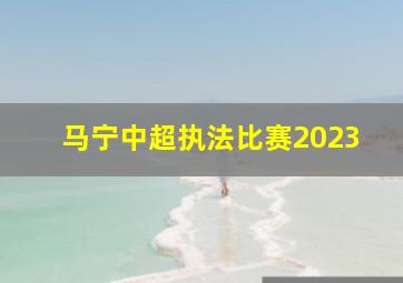 马宁中超执法比赛2023