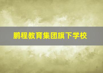 鹏程教育集团旗下学校