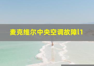 麦克维尔中央空调故障l1