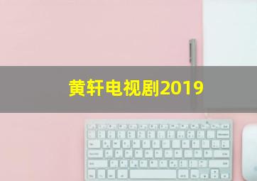 黄轩电视剧2019