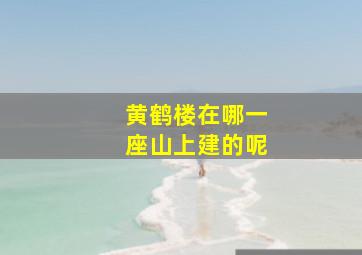 黄鹤楼在哪一座山上建的呢