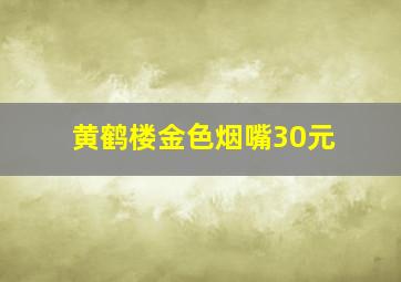 黄鹤楼金色烟嘴30元