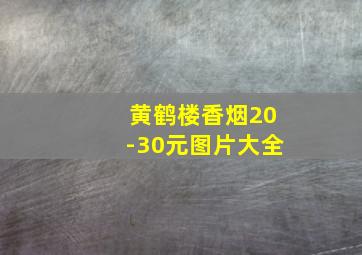 黄鹤楼香烟20-30元图片大全