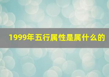 1999年五行属性是属什么的