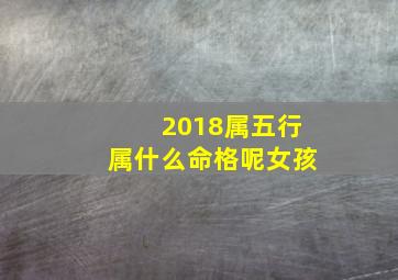 2018属五行属什么命格呢女孩