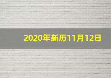 2020年新历11月12日