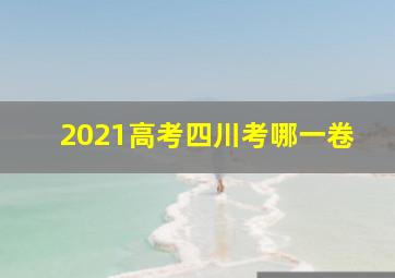 2021高考四川考哪一卷