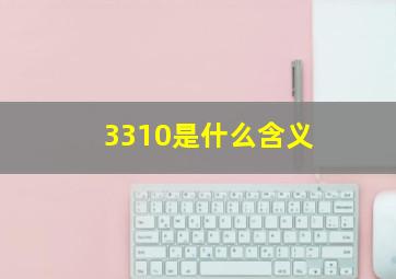 3310是什么含义