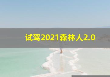 试驾2021森林人2.0